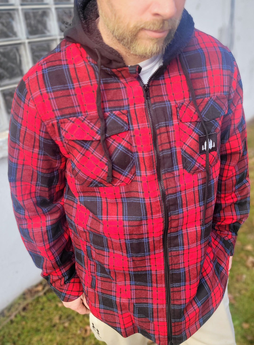 Hooded Flannel Jacket - Main Image