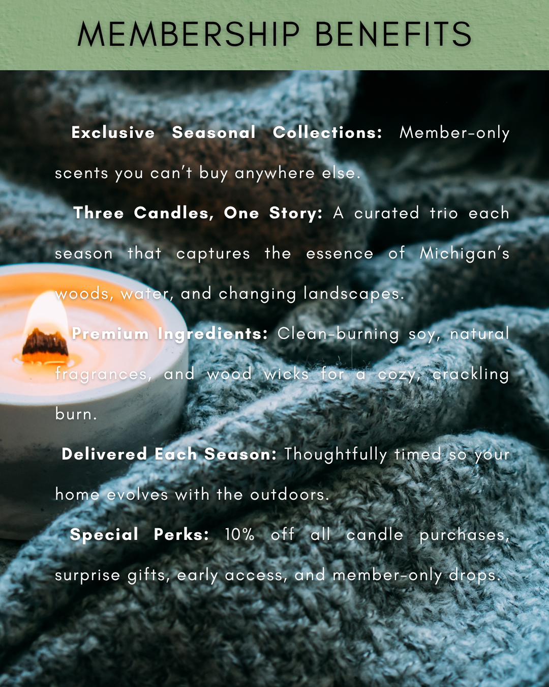 Seasonal Candle Club Membership