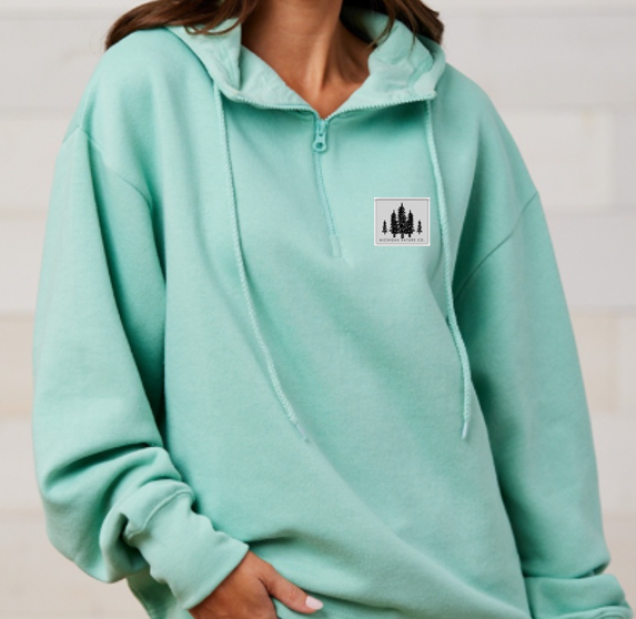 Ladies Boxy Quarter Zip Hoodie