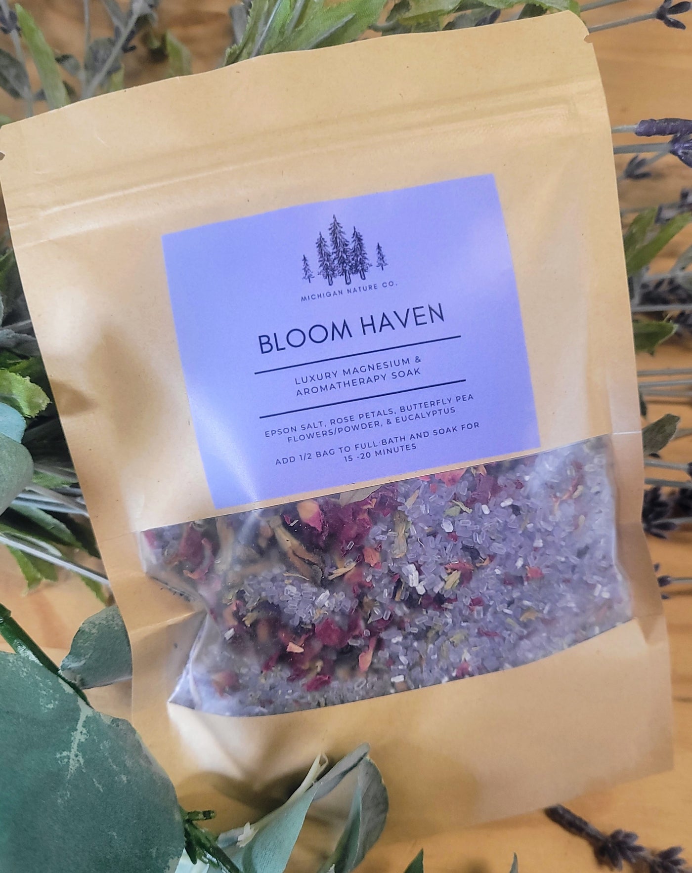 BLOOM HAVEN Luxury Magnesium & Aromatherapy Bath Soak