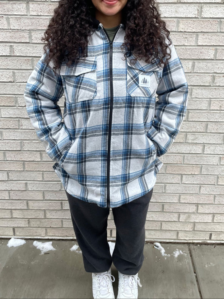 Hooded Flannel Jacket