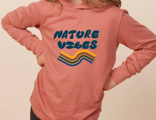 Good Vibes Youth Long Sleeve Hoodie Tee