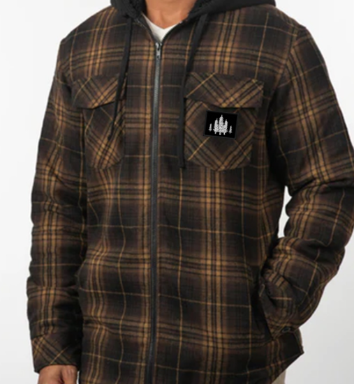 Hooded flannel Jacket